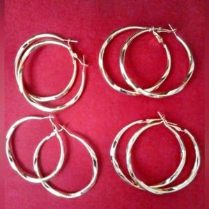 WOMEN'S FASHION LARGE HOOP EARRINGS